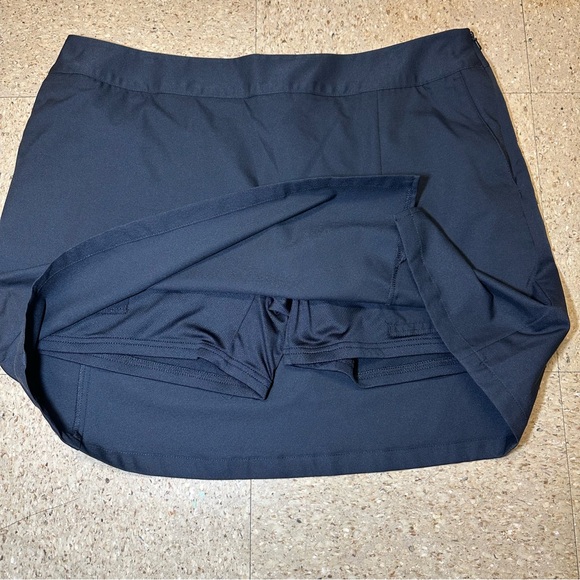 Adidas Womens Clima Cool Black Skirt Skort Shorts Golf Tennis Pickleball Sz‎ 14 - Picture 2 of 8